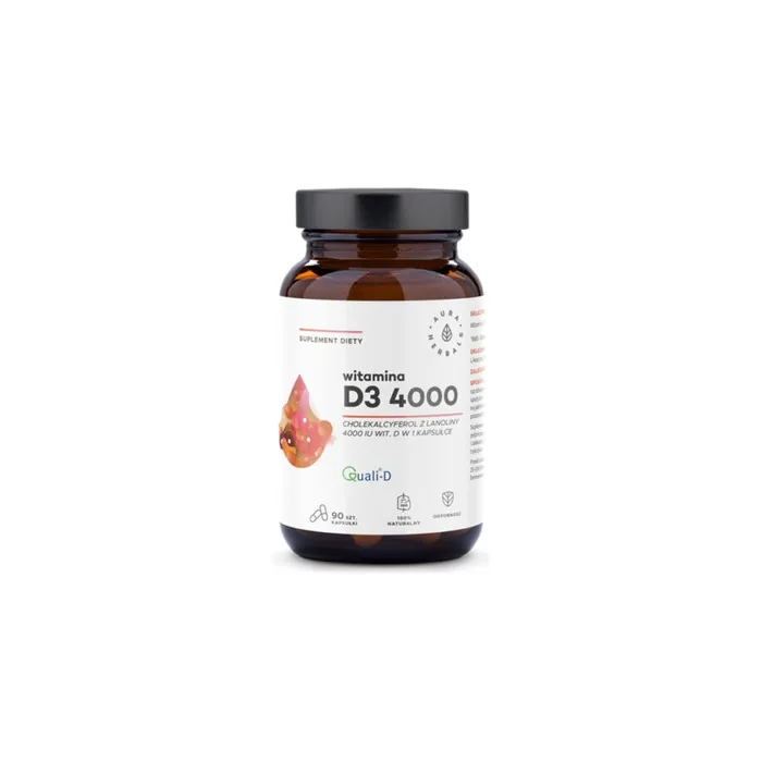 Aura Herbals Vitamin D3 4000 IU 90 Capsules