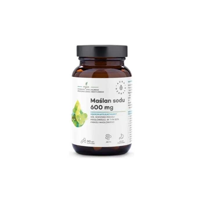 Aura Herbals Microencapsulated Sodium Butyrate 600mg 90 Capsules