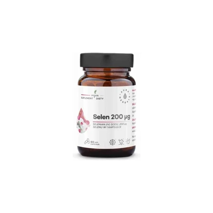 Aura Herbals Selenium 200g Sodium Selenate 60 Capsules