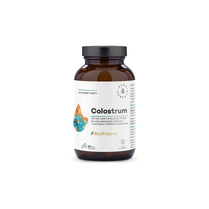 Aura Herbals Aura Herbals Colostrum 700 Mg Bioperine 60 Capsules