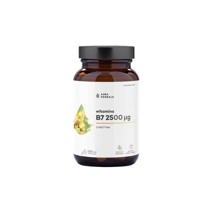 Aura Herbals Biotin B7 2500 µg 60 Capsules