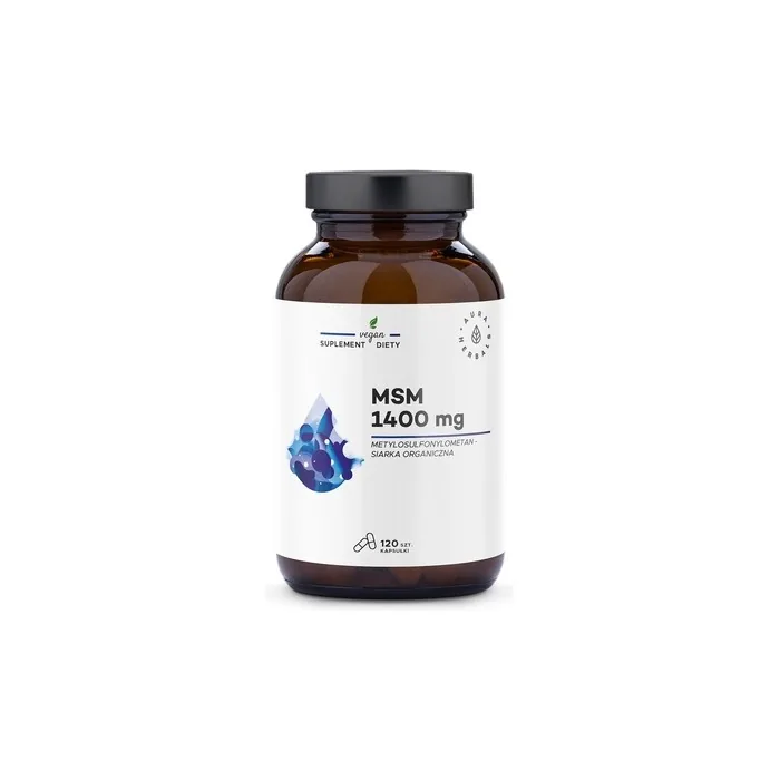 Aura Herbals MSM Organic Sulfur 1400 mg 120 Capsules