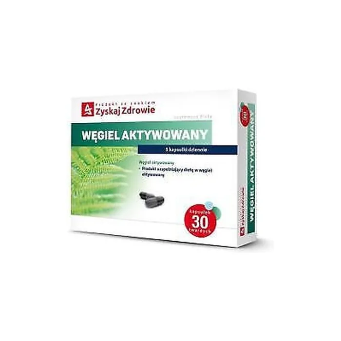 Aktivkohle Get Health 30 Capsules for Treating Diarrhea and Poisonings