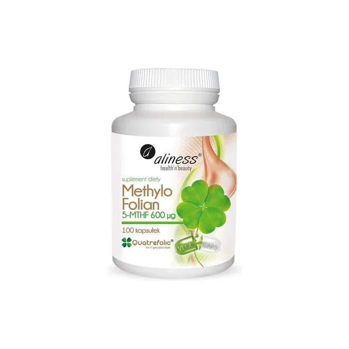 Methylfolate Methylfolian 5-MTHF 600mcg 100 Capsules Aliness