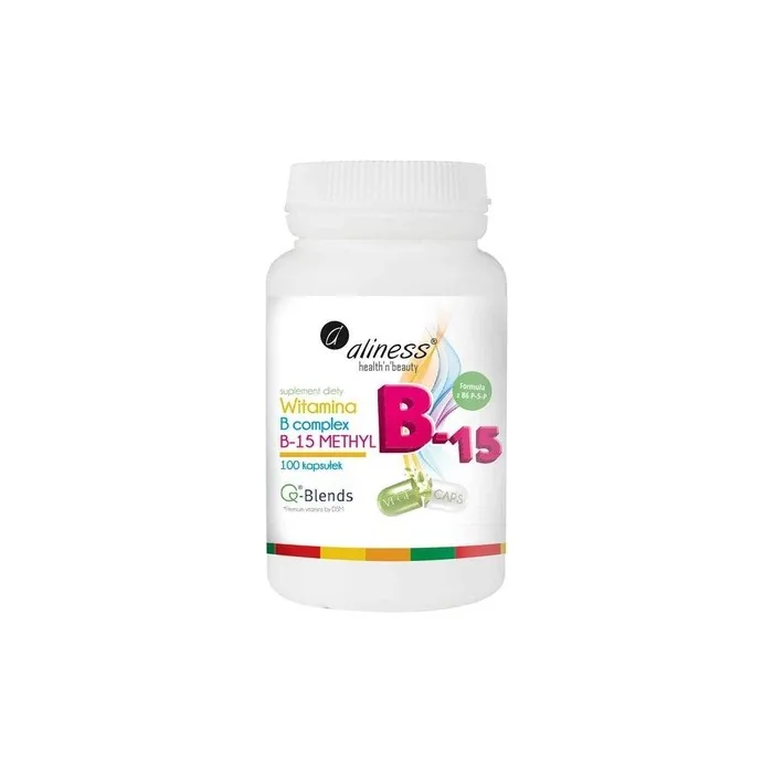Vitamin B Complex B-15 Methyl ALINESS Nervous System Support 100 Veg Caps