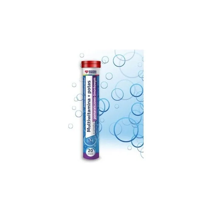 Rodzina Zdrowia Multi-Vitamin + Potassium 20 Effervescent Tablets