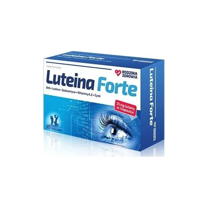 Rodzina Zdrowia Lutein Forte 30 Capsules - a Source of Zinc and Vitamin A