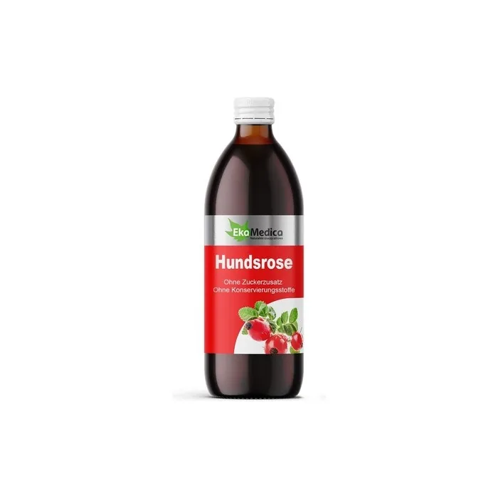 EkaMedica Wild Rose Juice Dietary Supplement 1000ml - Natural, No Added Sugar