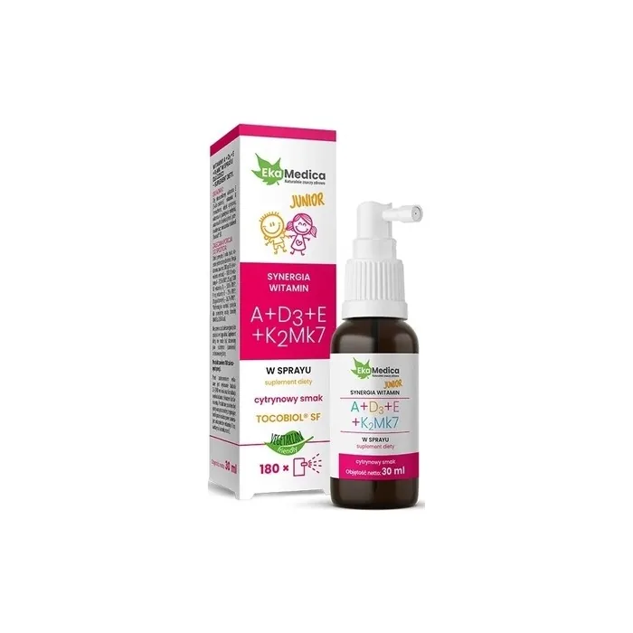 Ekamedica Junior Vitamins A D3 E K2 Mk7 Spray 30 Ml