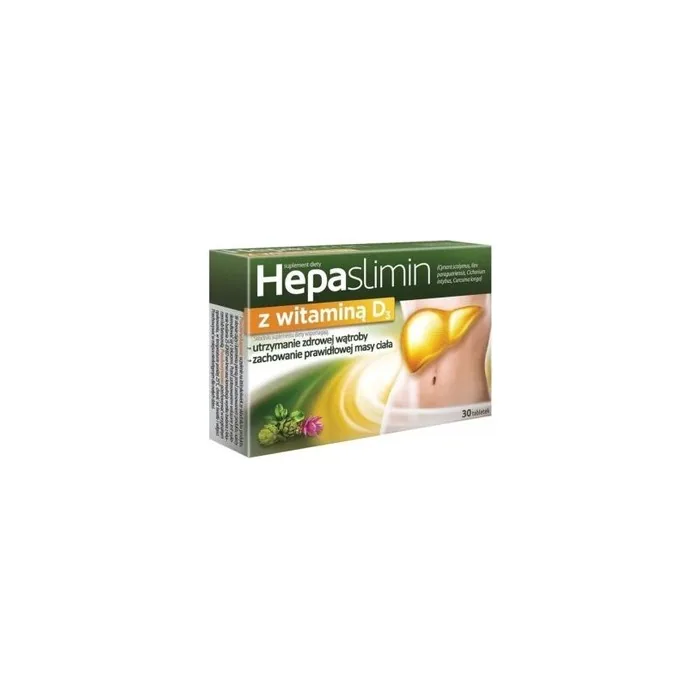 Hepaslimin with Vitamin D3 30 Tablets