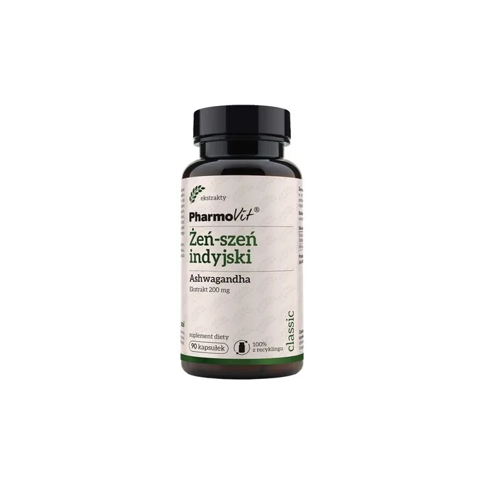 Pharmovit Indian Ginseng Ashwagandha Dietary Supplement 90 Capsules