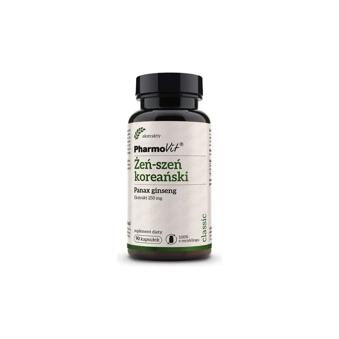 Pharmovit Korean Panax Ginseng Dietary Supplement 90 Capsules