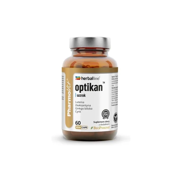 Pharmovit Optikan Vision Supplement Dietary 60 Capsules