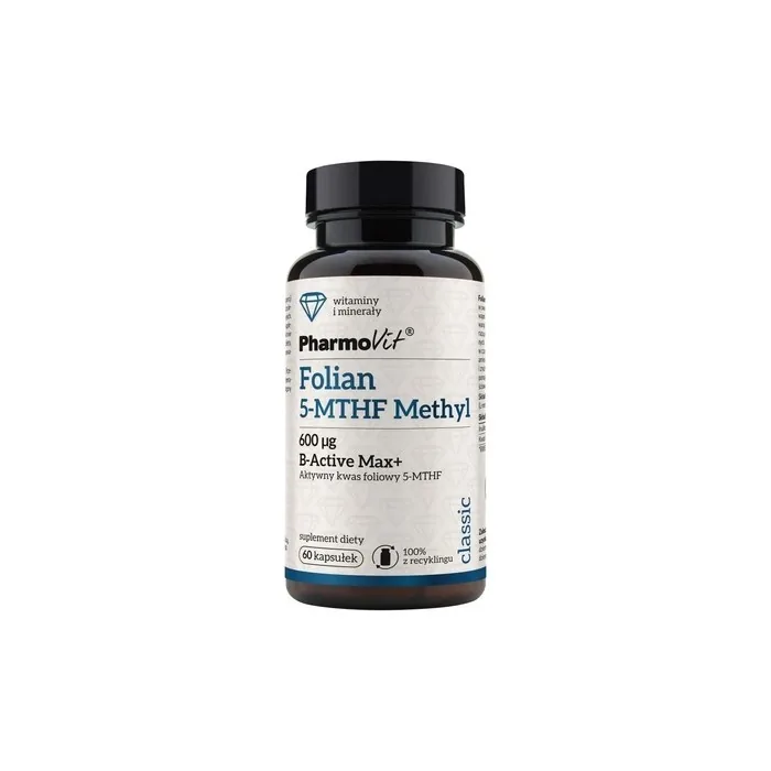 Pharmovit Folian 5-MTHF Methyl Dietary Supplement 600 µg - 60 Capsules
