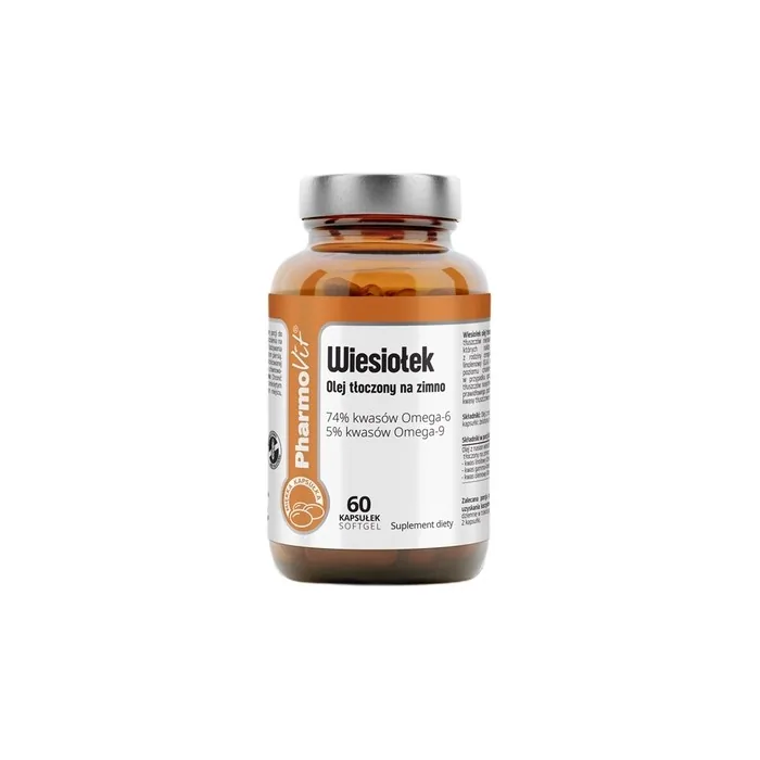 Pharmovit Evening Primrose Oil Cold Pressed Dietary Supplement 60 Capsules