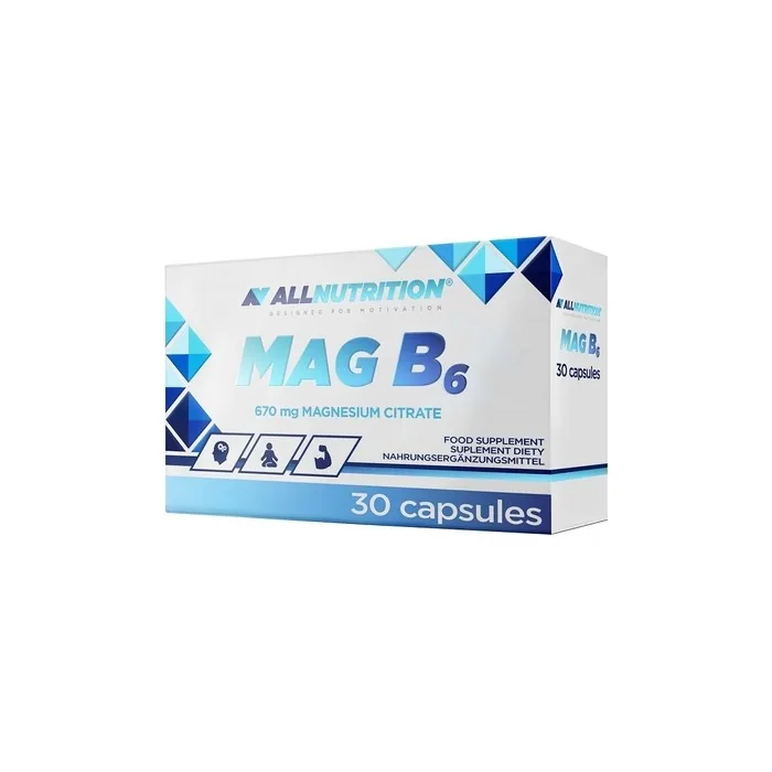 Allnutrition MAG B6 Magnesium Supplement 670mg - 30 Capsules
