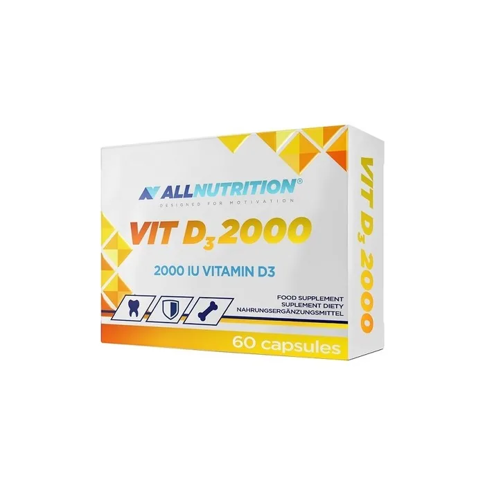Allnutrition Vitamin D3 2000 IU Dietary Supplement 60 Capsules