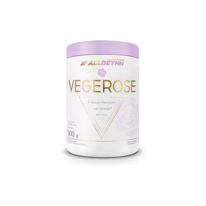 ALLDEYNN VegeRose Women's Dietary Supplement - Protein Supplements - Low Sugar Content - 500g Salted Caramel