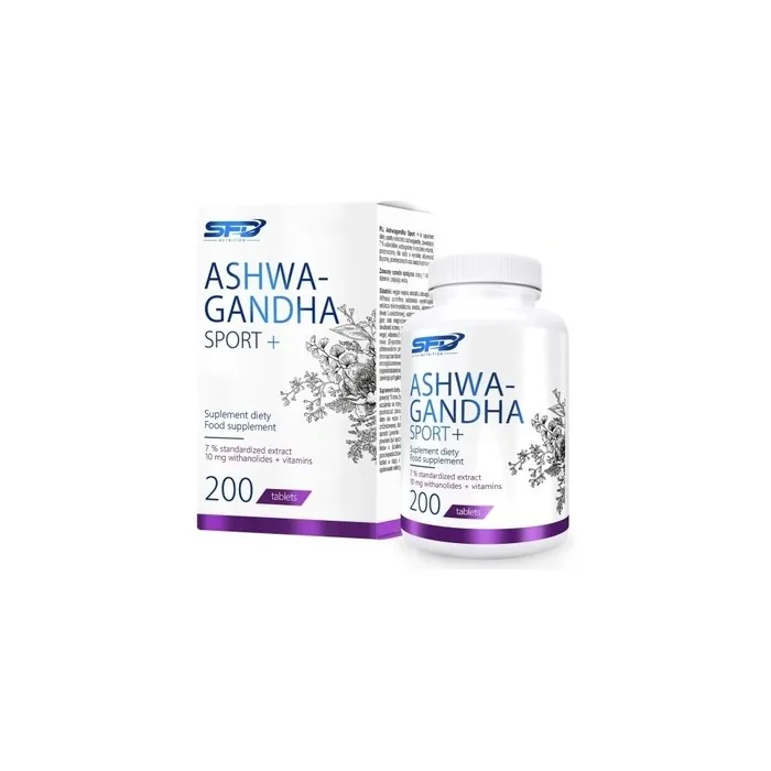 Sfd Ashwagandha Sport 200 Tablets Herbal Supplement For Stress Relief