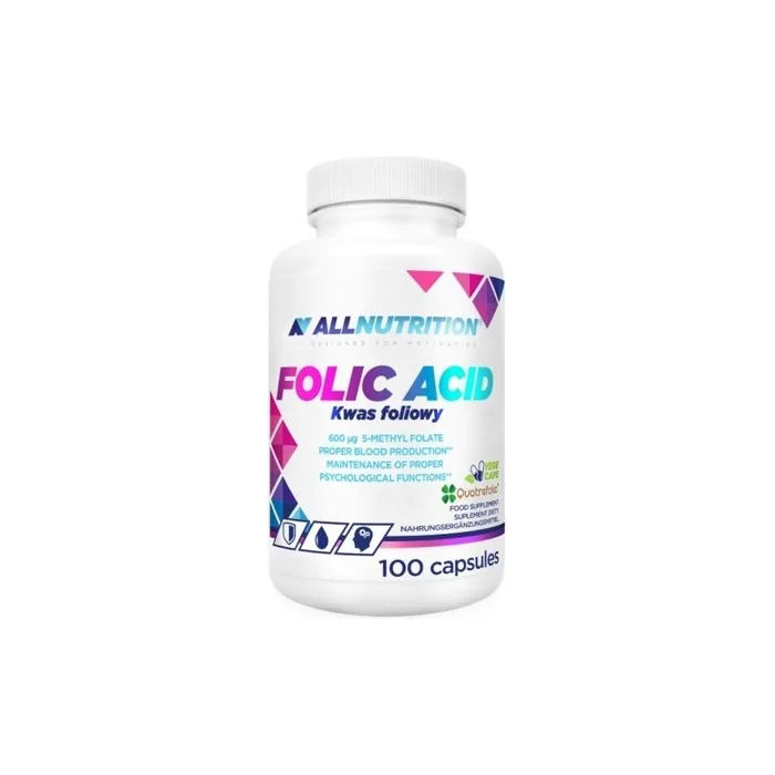 Allnutrition Folic Acid 600mcg Dietary Supplement 100 Capsules