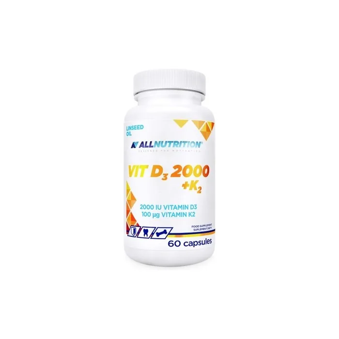 Allnutrition Vitamin D3 2000 IU with K2 60 Capsules