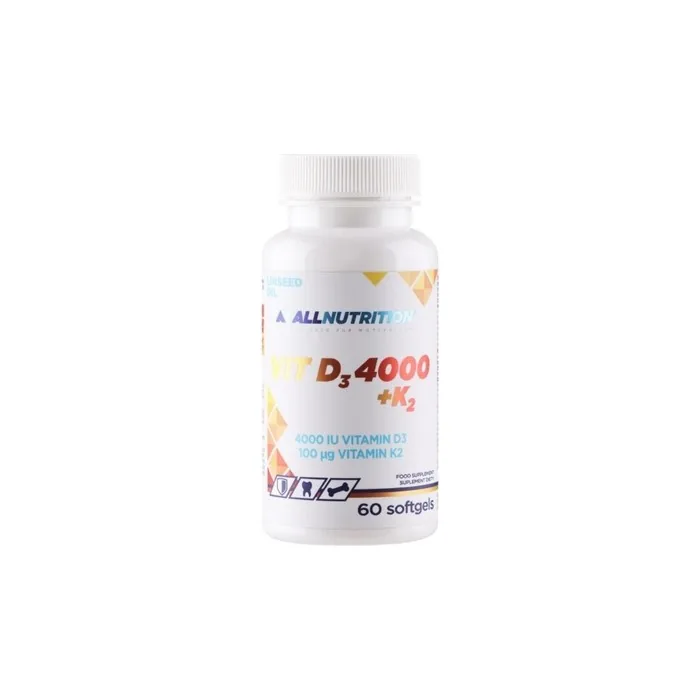 Allnutrition Vitamin D3 4000 IU with K2 - 60 Softgels