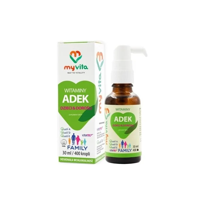 MyVita ADEK Family Daily Multivitamin Liquid Drops for Children and Adults 30ml