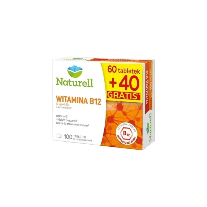 Naturell Vitamin B12 Chewable Tablets - 100 Tablets