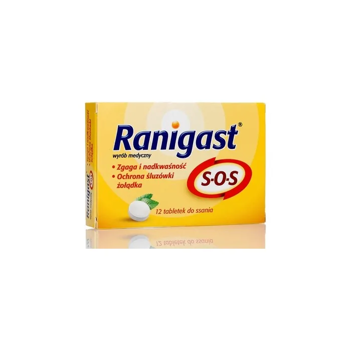 Medical Device Ranigast Sos Lozenges For Heartburn And Hyperacidity 12 Pieces