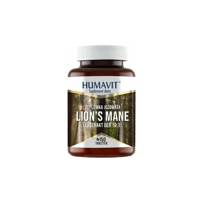 Humavit Lion's Mane Hericium Erinaceus + Brewer's Yeast, 150 Tablets