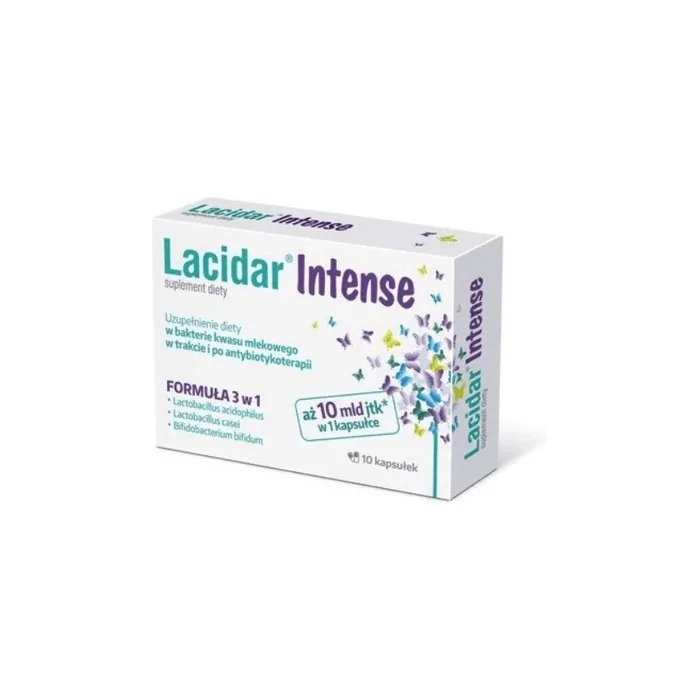 Lacidar Intense 10 Capsules Probiotic Supplement