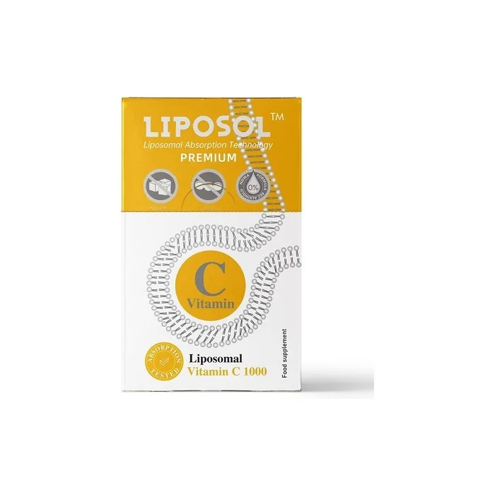 Aliness Liposomal Vitamin C 1000mg Sachets for Immune Health 40 Softgel Slow Release Sachets