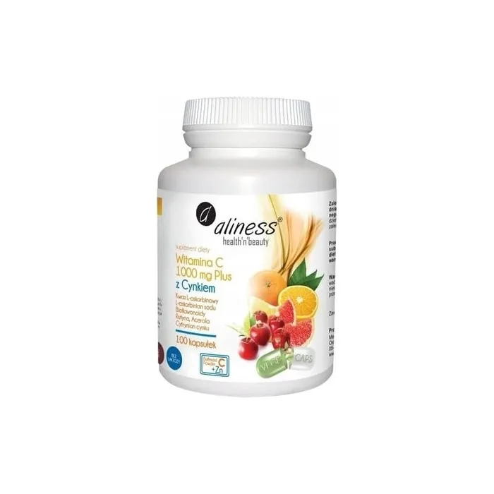 Aliness Vitamin C 1000mg PLUS with Zinc Resistance Supplement 100 Capsules