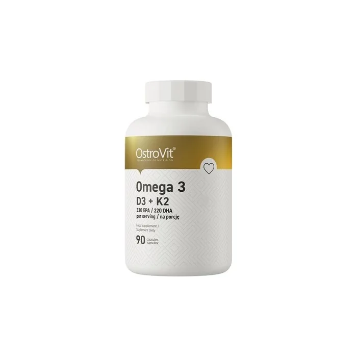 OstroVit Omega 3 D3 K2 Dietary Supplement 90 Capsules