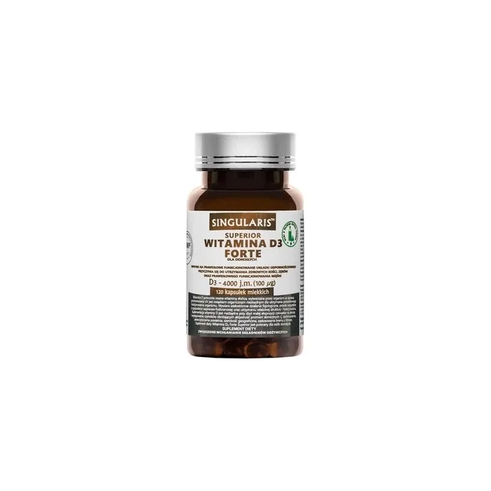 Singularis Forte High Potency Vitamin D3 4000 Iu 120 Capsules For Immune And Bone Support