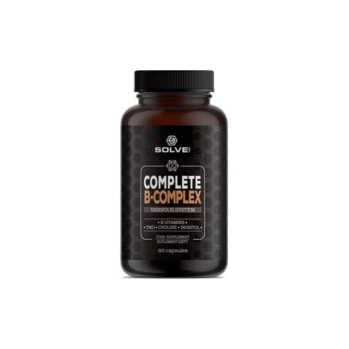 Solve Labs Complete B-Complex Dietary Supplement 60 Capsules