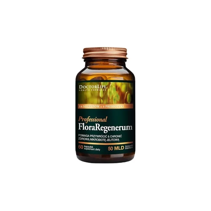 Doctor Life Flora Regenerum Dietary Supplement Restoring Healthy Gut Microbiota 60 Capsules