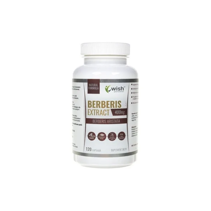 Wish Pharmaceutical Berberis 5:1 400mg 120 Capsules