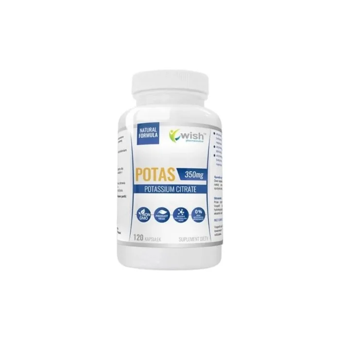 Wish Potassium 350mg 120 Capsules