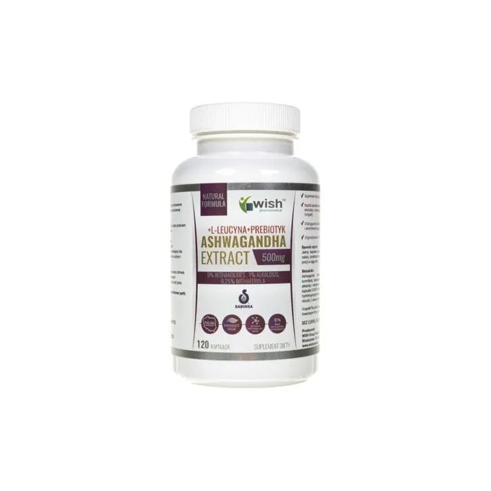 Wish Ashwagandha Extract 500mg 120 Capsules
