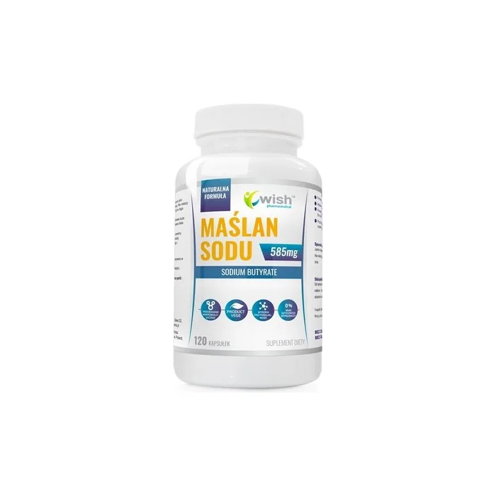 Wish Pharmaceutical Sodium Butyrate 585mg Dietary Supplement 120 Capsules