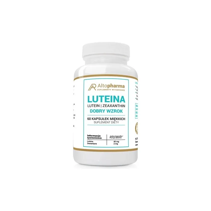 Altopharma Lutein And Zeaxanthin Good Vision Dietary Supplement 60 Soft Capsules