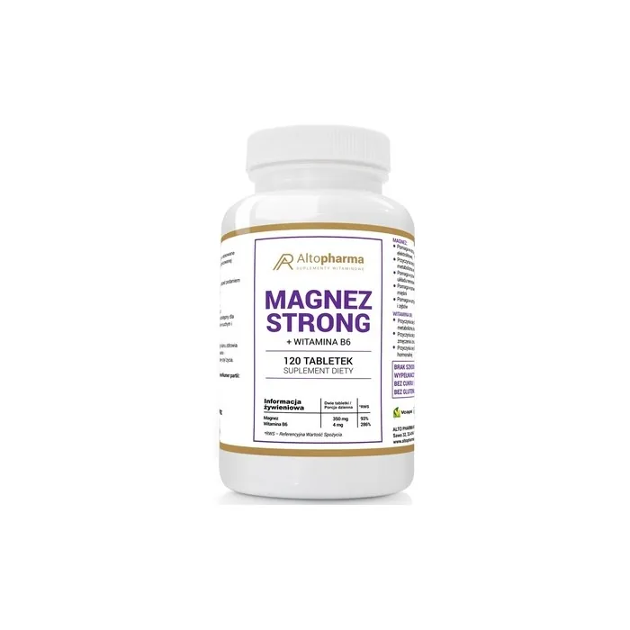 Altopharma Magnesium Strong Vitamin B6 Dietary Supplement - 120 Tablets