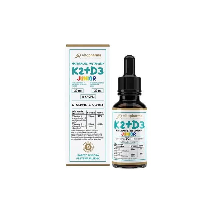 Altopharma Junior Natural Vitamins K2d3 Dietary Supplement In Drops 30ml