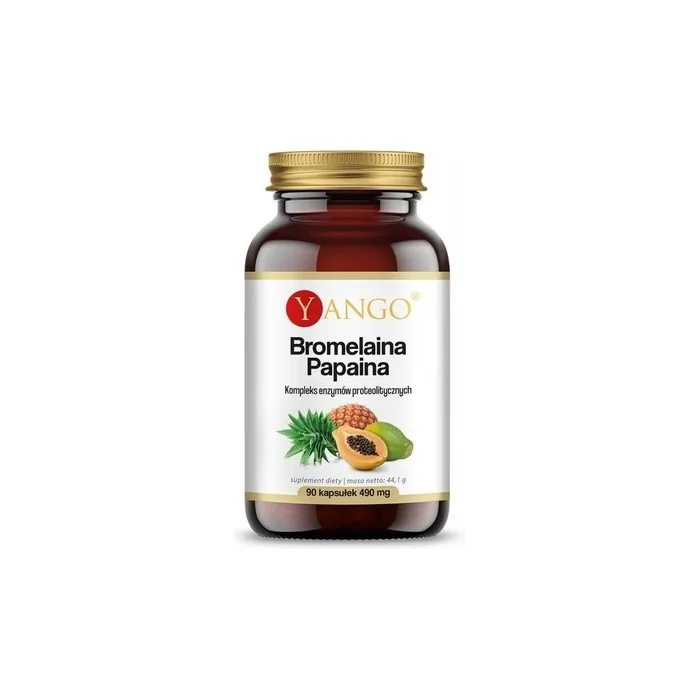 Yango Bromelain and Papain Supplement 90 Capsules