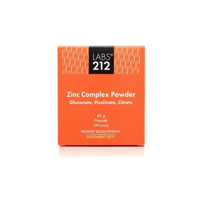 Labs212 Zinc Complex Powder with Gluconate, Picolinate, and Citrate 45g (1.587 oz)