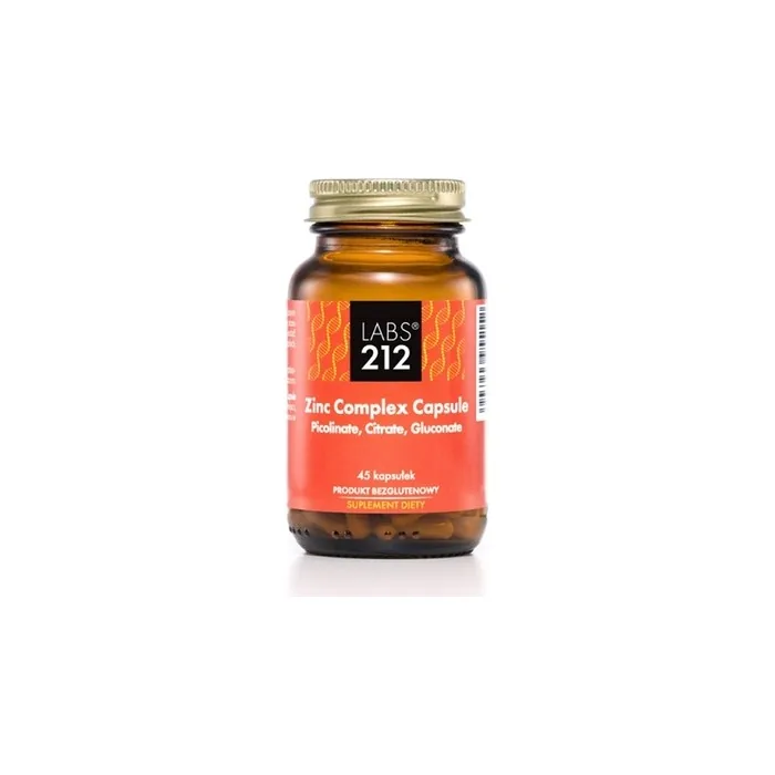 Labs212 Zinc Complex Capsule Dietary Supplement 45 Capsules