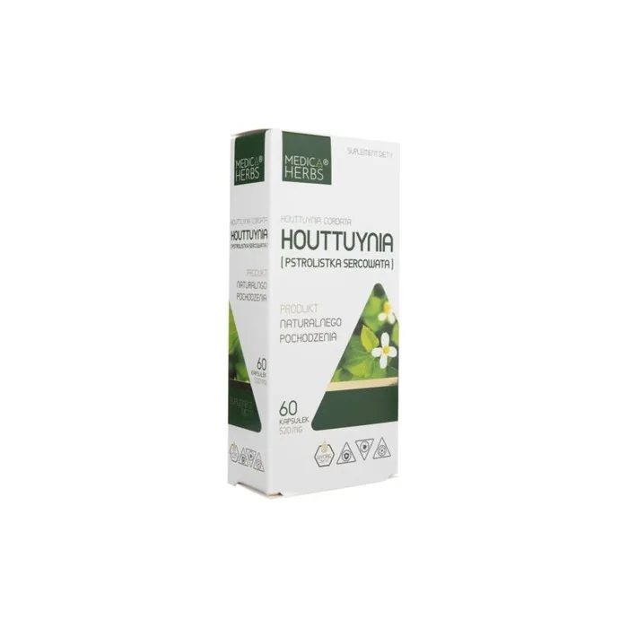 Medica Herbs Houttuynia Cardiogram 520mg 60 Capsules