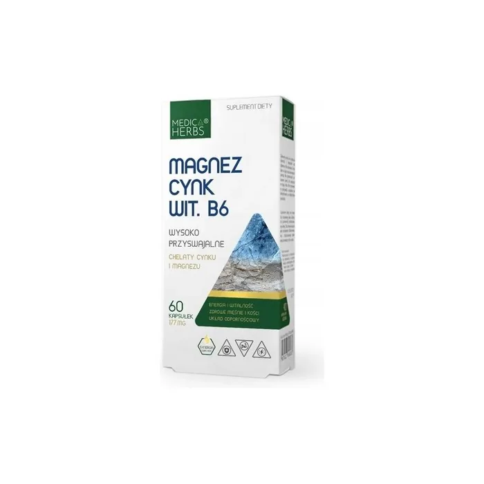 Medica Herbs Magnesium Zinc Vitamin B6 Energy Vitality Health