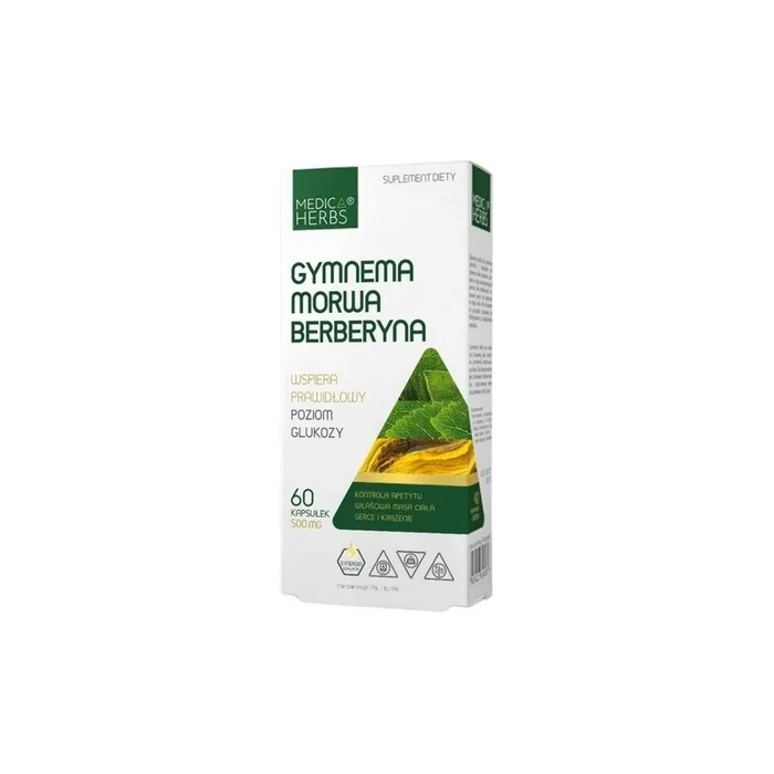 Medica Herbs Gymnema Mulberry Berberine 60 Capsules